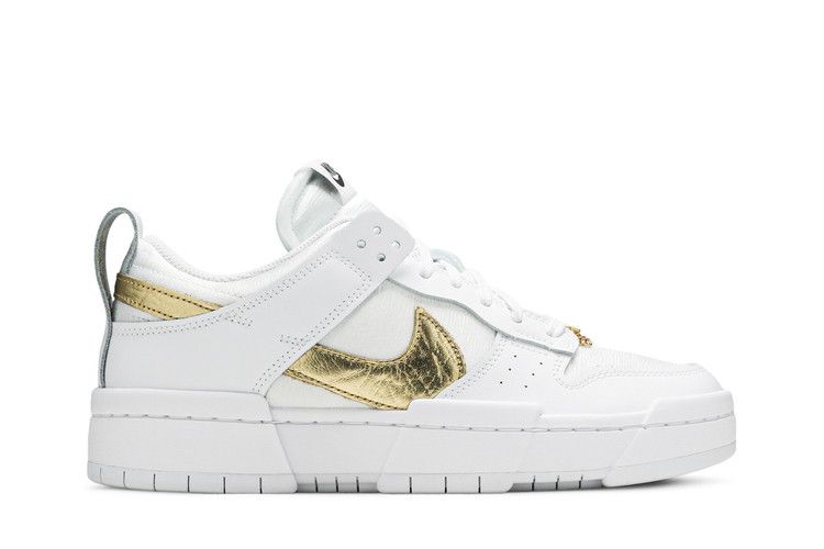 Nike Wmns Dunk Low Disrupt 'White Metallic Gold'