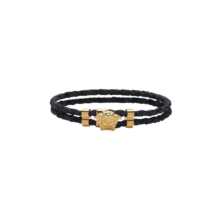 Versace Medusa Leather Bracelet 'Black'