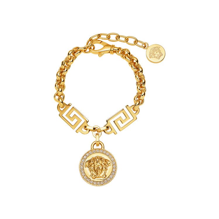 Versace Icon Medusa Bracelet 'White/Gold'