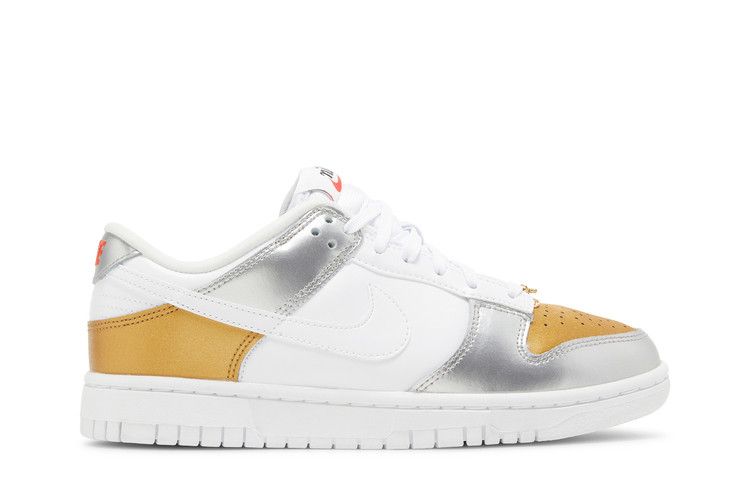Nike Wmns Dunk Low SE 'Silver Gold Metallic'