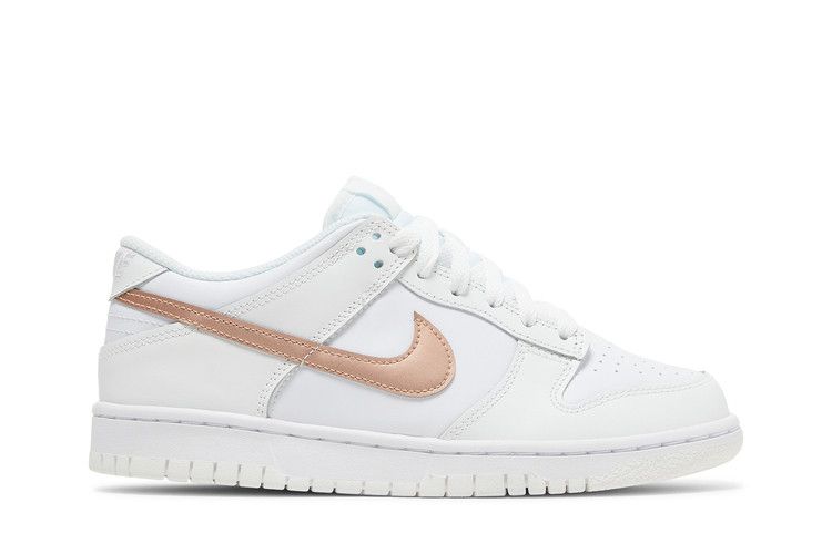Nike Dunk Low GS 'White Metallic Red Bronze'