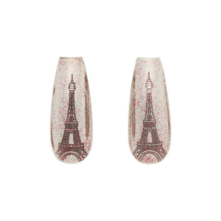 GOAT Exclusive for Manifesto D'heygere Glitter Nail Earrings + Engraved Eiffel Tower
