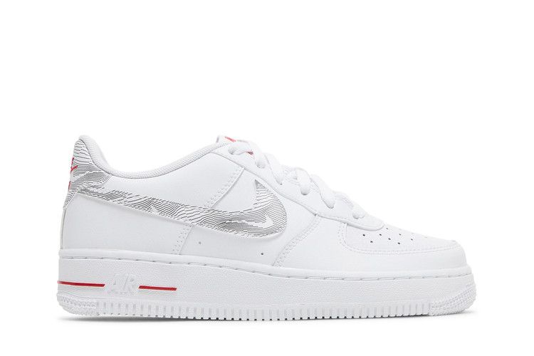 Nike Air Force 1 Low GS 'White University Red'