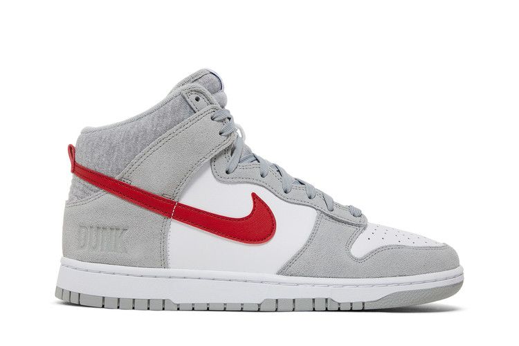 Nike Dunk High SE 'Athletic Club - Light Smoke Grey Gym Red'