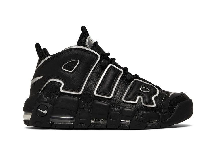 Nike Wmns Air More Uptempo 'Black Metallic Silver'