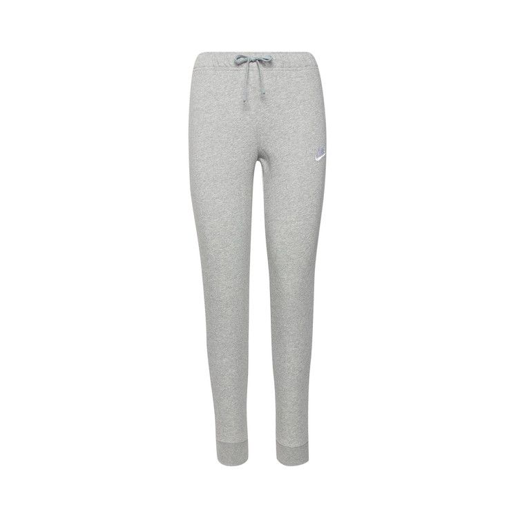 Nike NSW Club Fleece Mid-Rise Slim Joggers 'Dark Grey Heather/White'