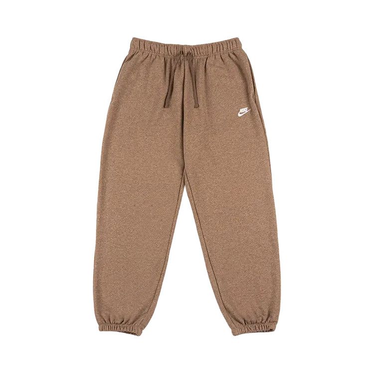 Nike NSW Club Fleece Oversized Sweatpants 'Mink Brown/Heather/White'