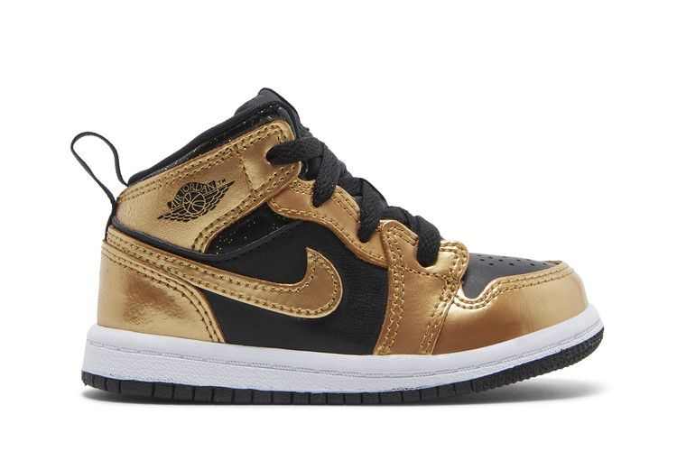 Air Jordan 1 Mid SE TD 'Metallic Gold Black'