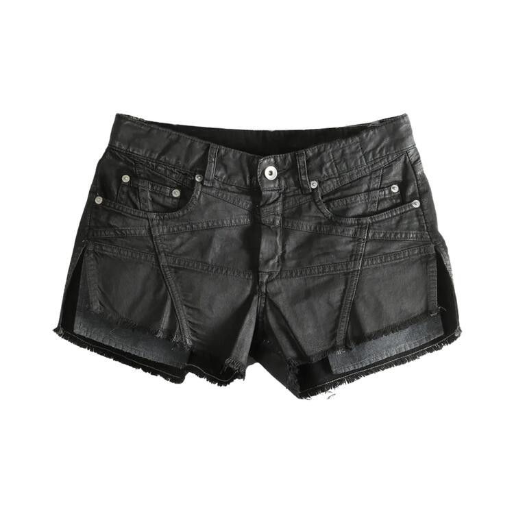 Rick Owens DRKSHDW Lana Denim Cut Off Shorts 'Black'