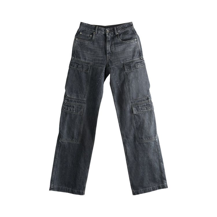Rick Owens DRKSHDW Double Cargo Jeans 'Washed Grey'