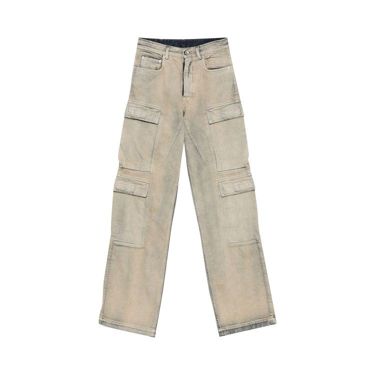 Rick Owens DRKSHDW Womens Double Cargo Jeans 'Mineral Pearl'
