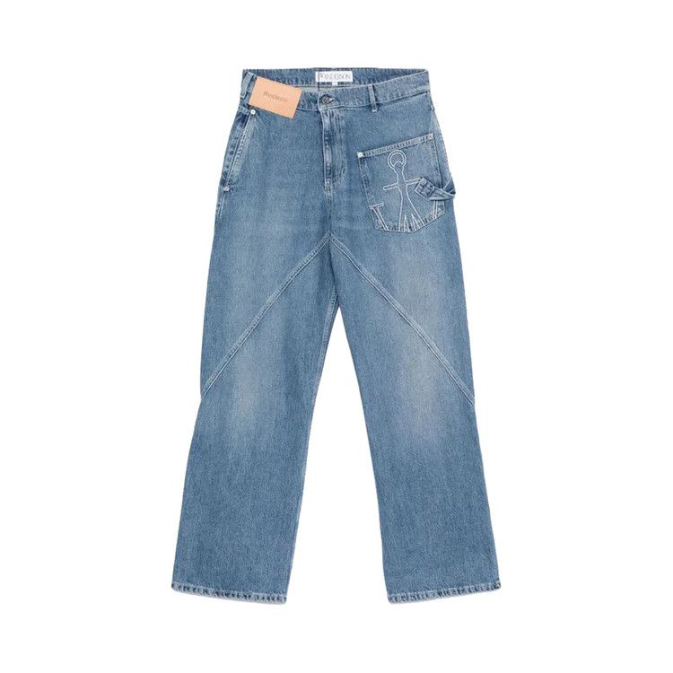 JW Anderson Twisted Workwear Jeans 'Mid Blue'