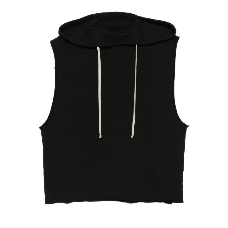 Rick Owens DRKSHDW Top In Felpa Hooded Tunic Top 'Black'