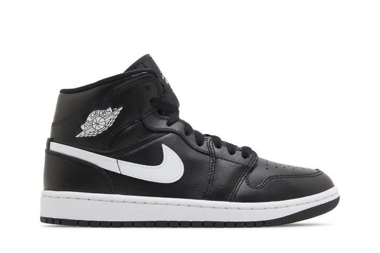 Wmns Air Jordan 1 Mid 'Black White'