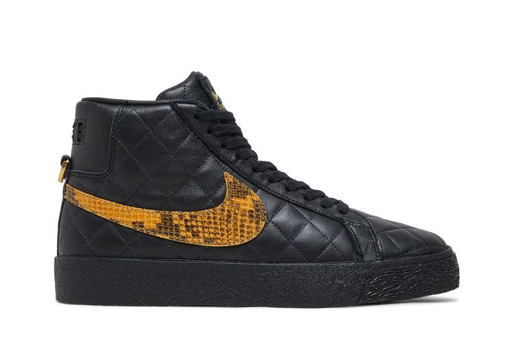Supreme x Nike Zoom Blazer Mid QS SB 'Black Snakeskin'