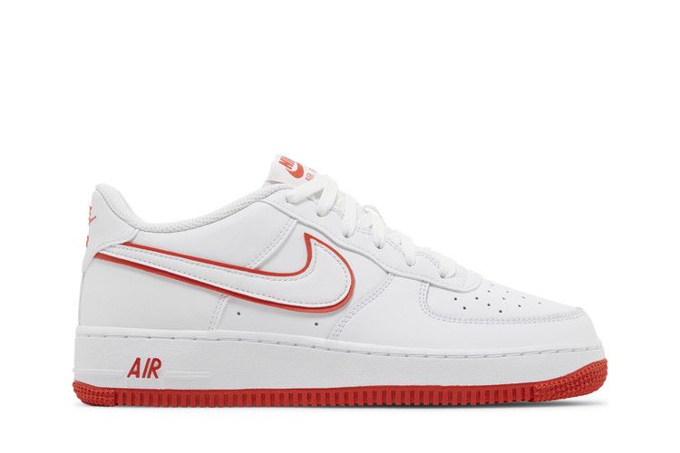 Nike Air Force 1 GS 'White Picante Red'
