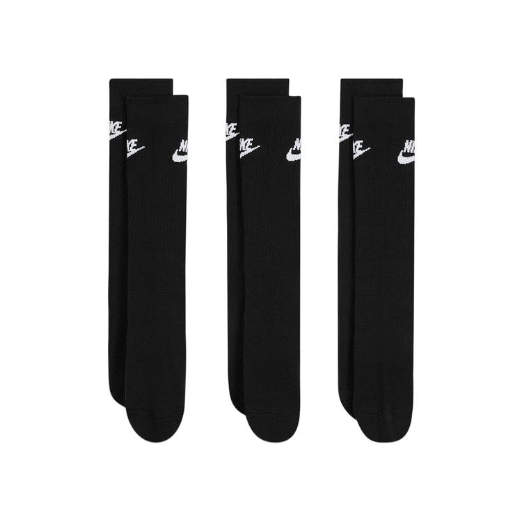 Nike NSW Everyday Essential Crew Socks (3 Pairs) 'Black/White'