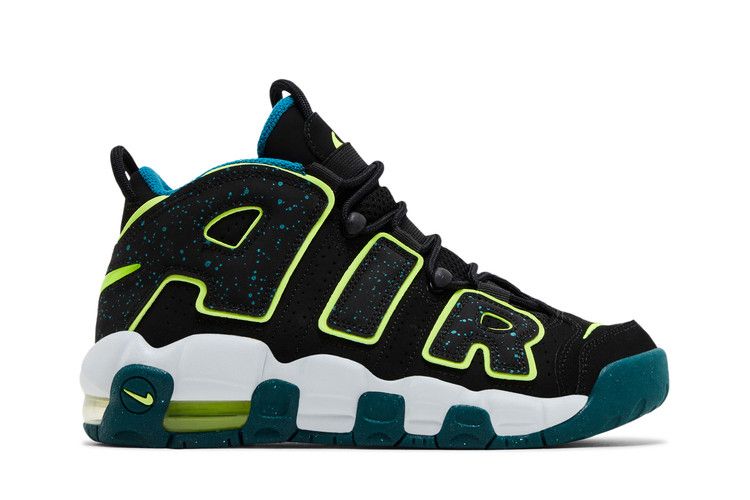 Nike Air More Uptempo GS 'Black Geode Teal'