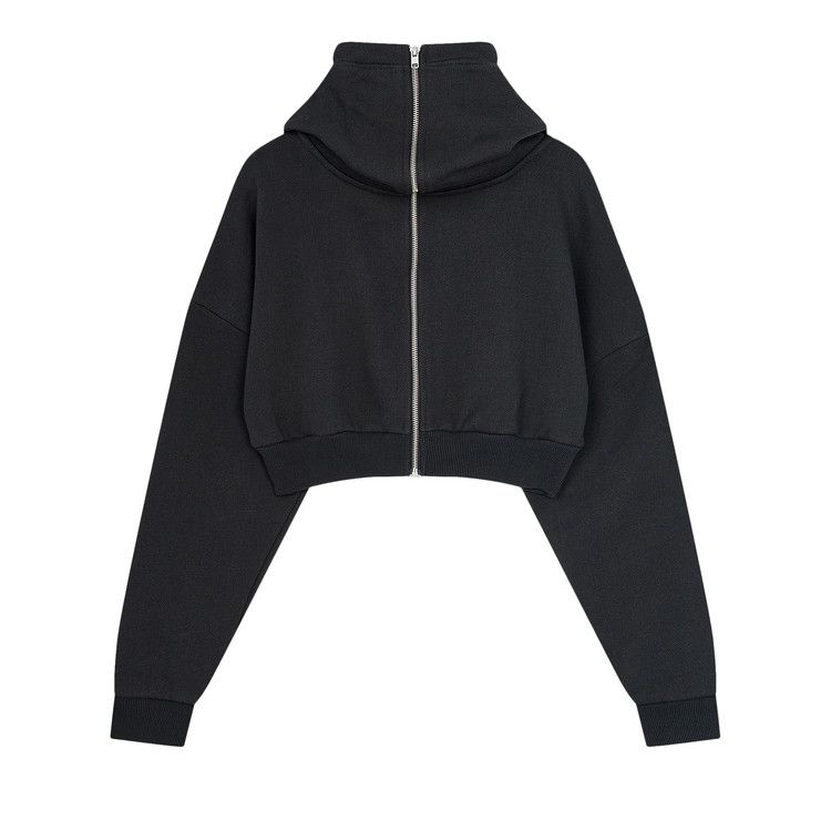 Entire Studios Cropped Full Zip Hoodie 'Soot'