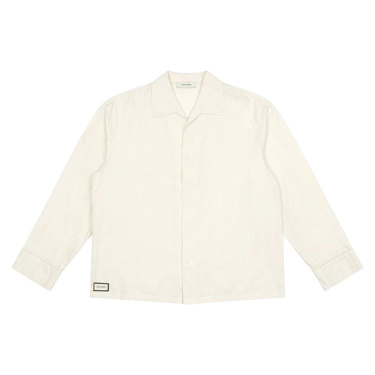 Entire Studios Long-Sleeve Pajama Shirt 'Off White'