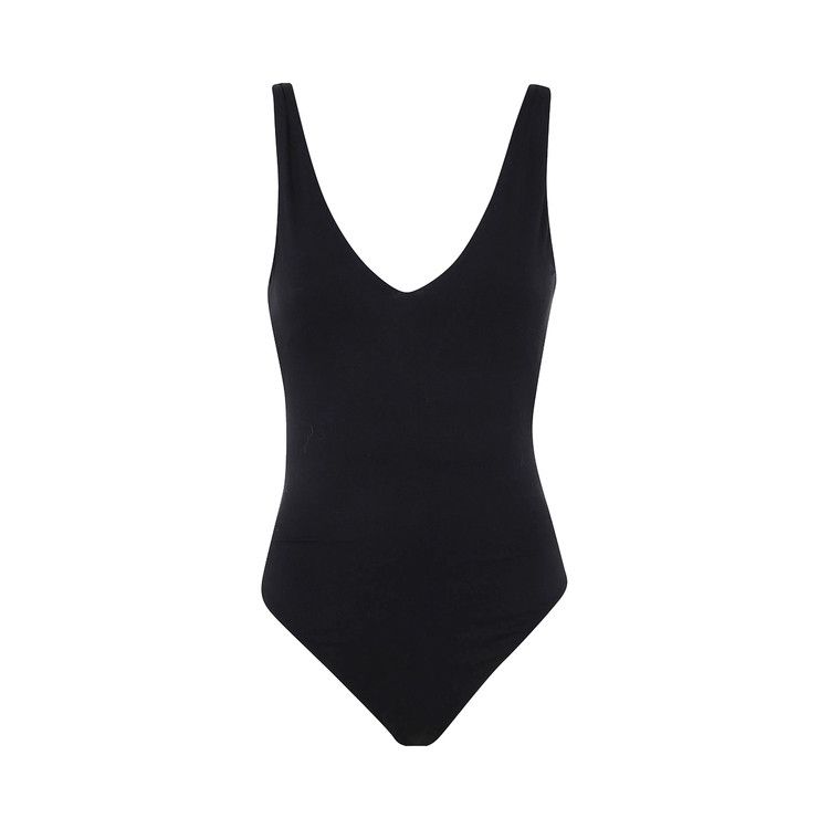 Entire Studios V-Neck Bodysuit 'Soot'