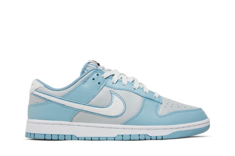 Nike Dunk Low 'Fleece Swoosh - Light Blue'