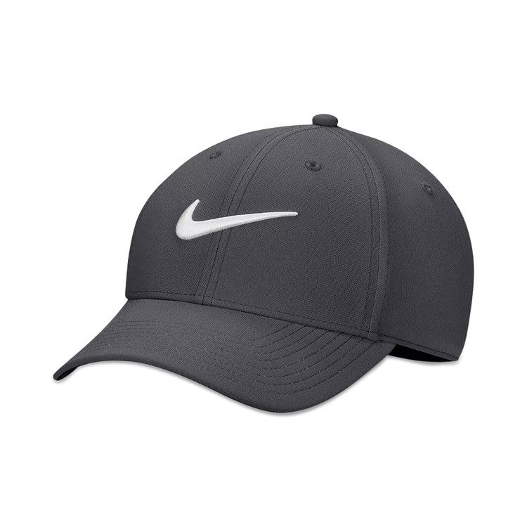 Nike Dri-Fit Club Structured Swoosh Cap 'Dark Smoke Grey/White'