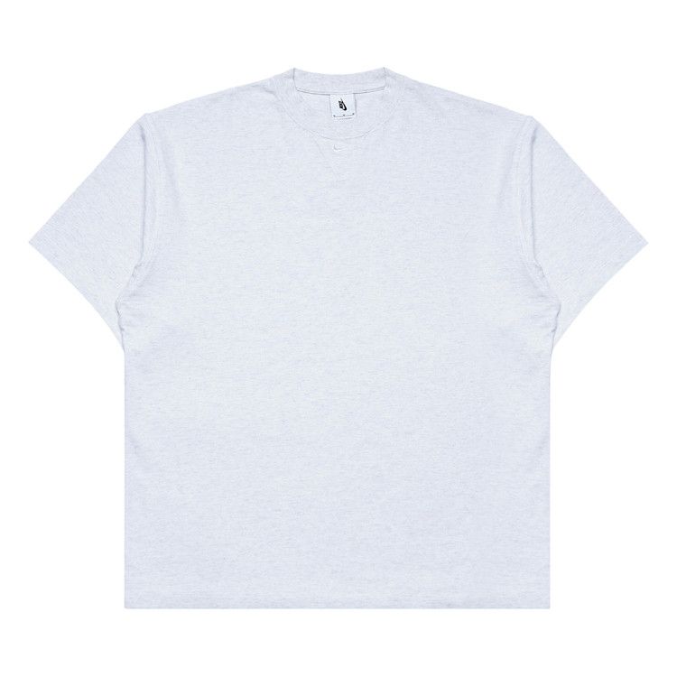 Nike Solo Swoosh Short-Sleeve Heavyweight Top 'Birch Heather/White'