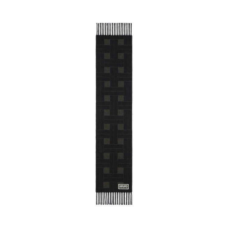 Kenzo Reversible Scarf 'Black/Dark Green'