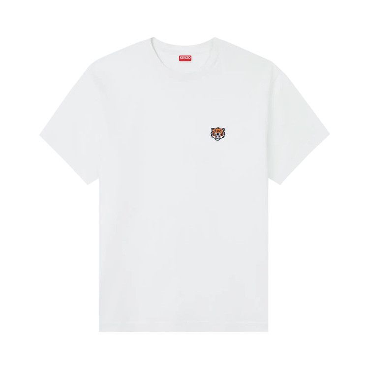 Kenzo Gots Happy Tiger Embroidered Classic T-Shirt 'Off White'