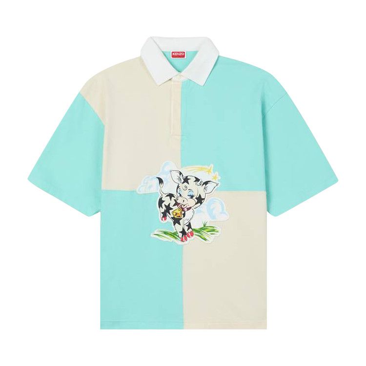 Kenzo Gots Cartoon Relax Polo 'Blue'