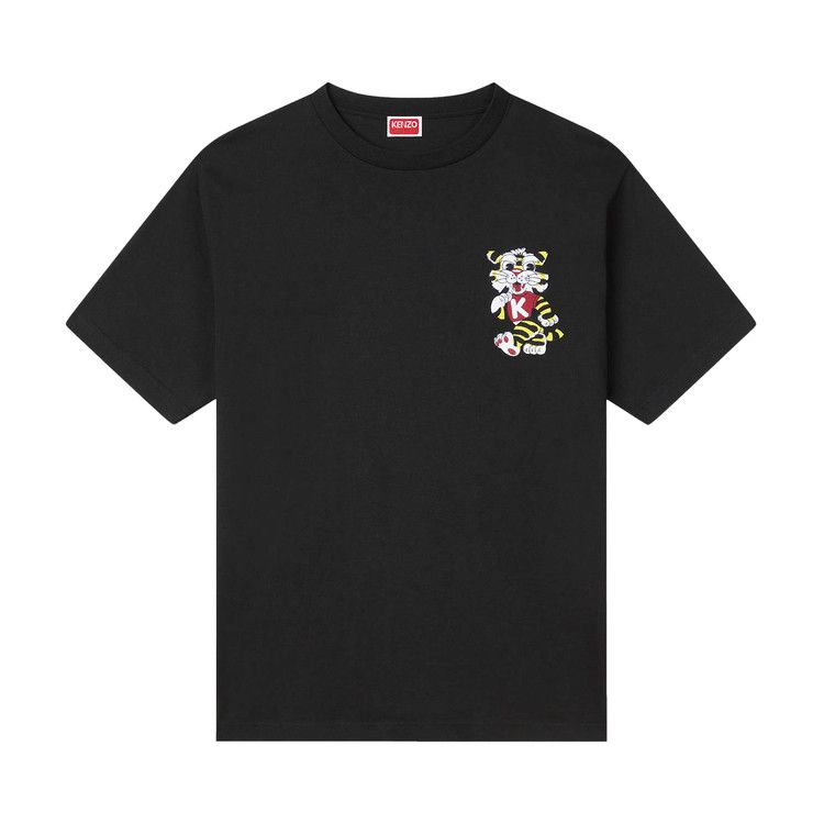 Kenzo Gots Wild Tiger Embroidered Oversize T-Shirt 'Black'