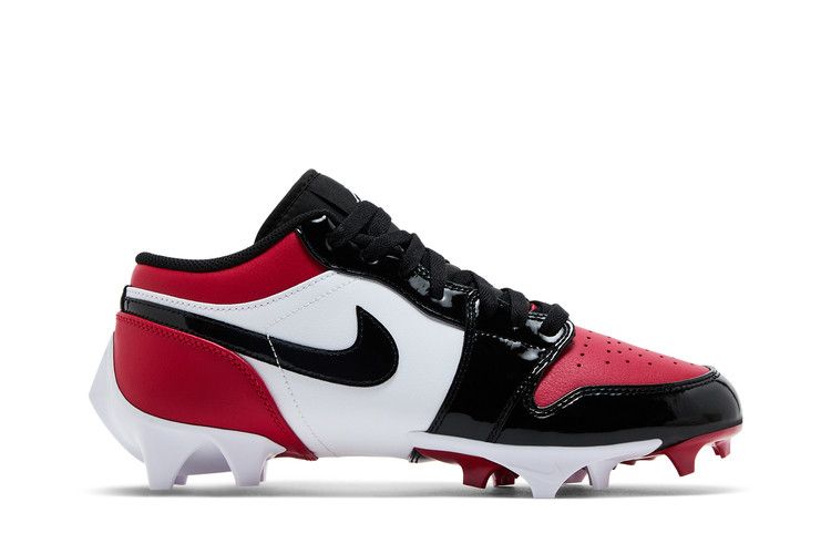 Air Jordan 1 Low TD Cleat 'Bred Toe'