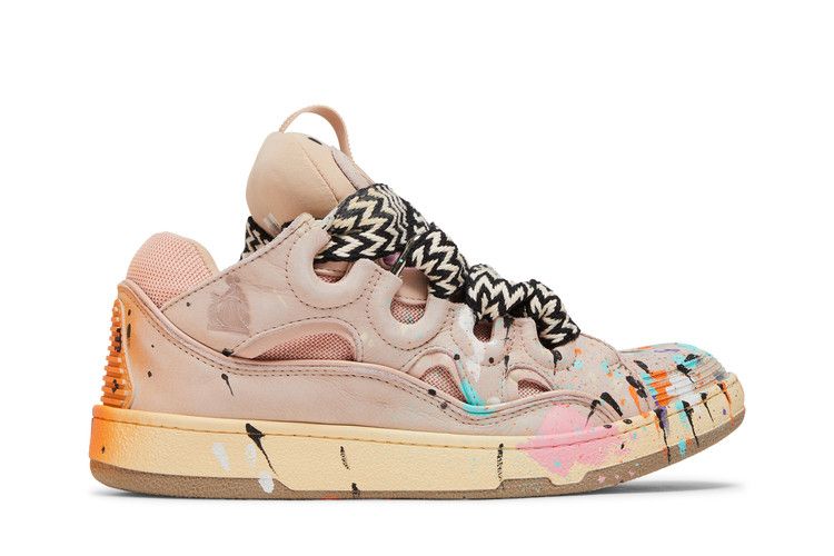 Gallery Dept. x Lanvin Curb Light Sneakers 'Paint Drip - Pale Pink'