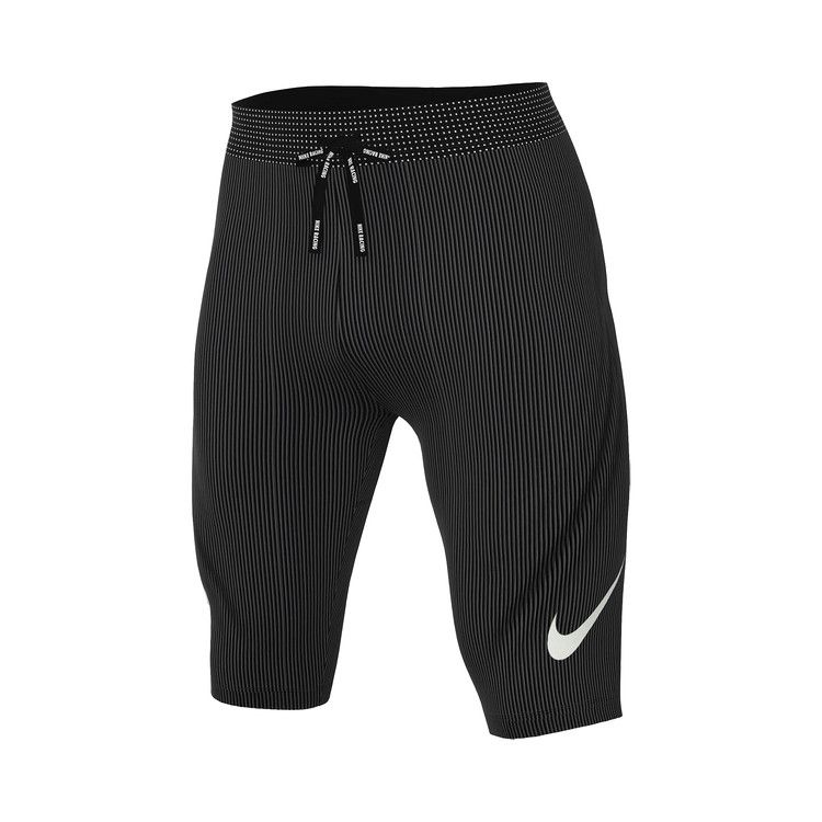 Nike AeroSwift Dri-FIT ADV Running 1/2-Length Tights 'Black/Summit White'