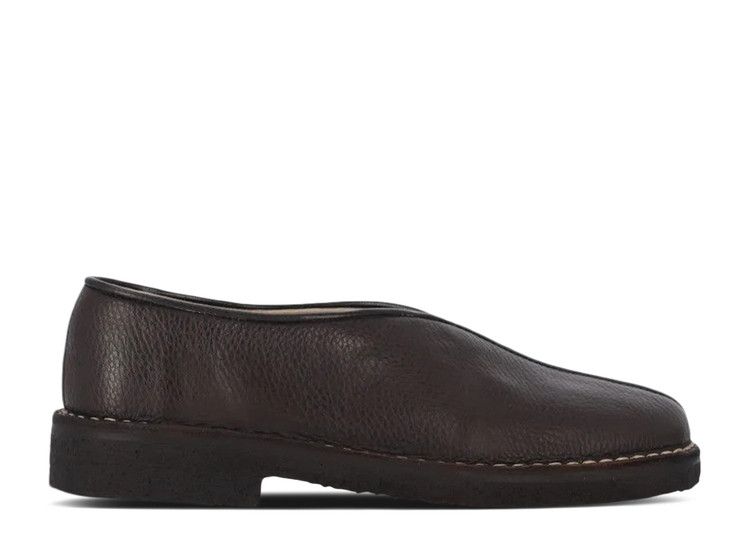 Lemaire Wmns Piped Crepe Slipper 'Dark Brown'