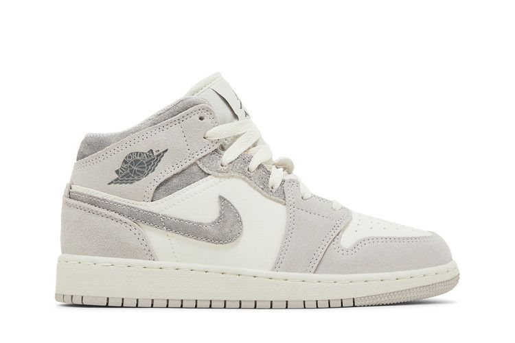 Air Jordan 1 Mid SE GS 'Neutral Grey Sail'