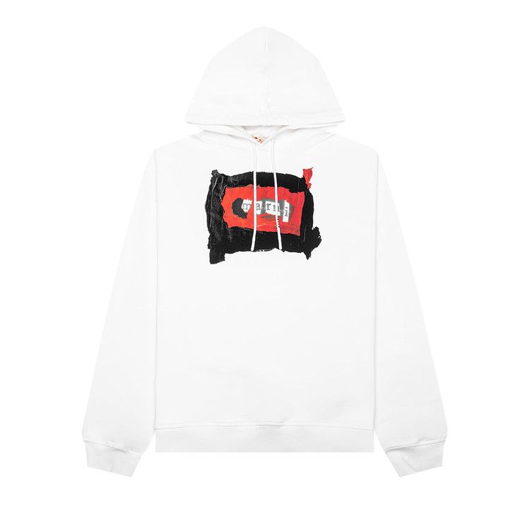 Marni Logo Printed Hoodie 'Lily White'