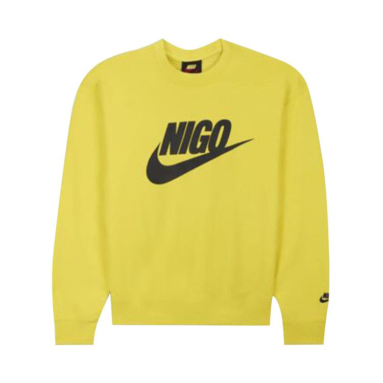 Nike x Nigo NRG Fleece Crew Sweatshirt 'Yellow'