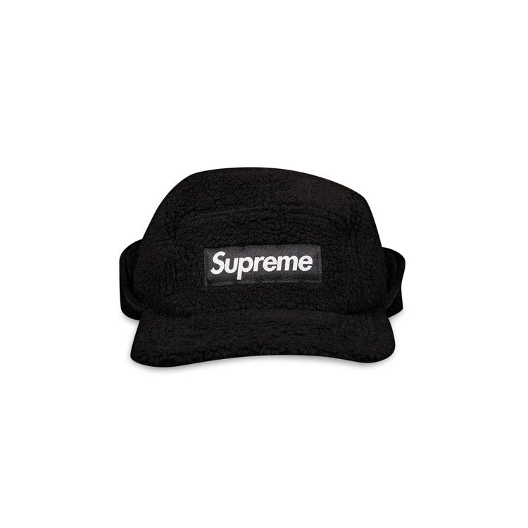 Supreme Deep Pile Earflap Camp Cap 'Black'