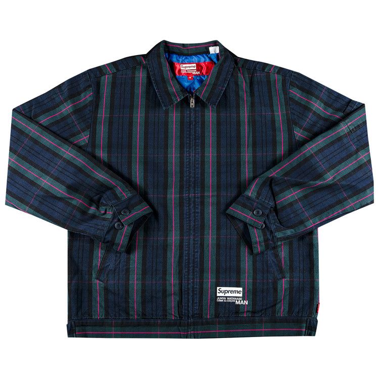 Supreme x Junya Watanabe x Comme des Garçons MAN Printed Work Jacket 'Navy Plaid'