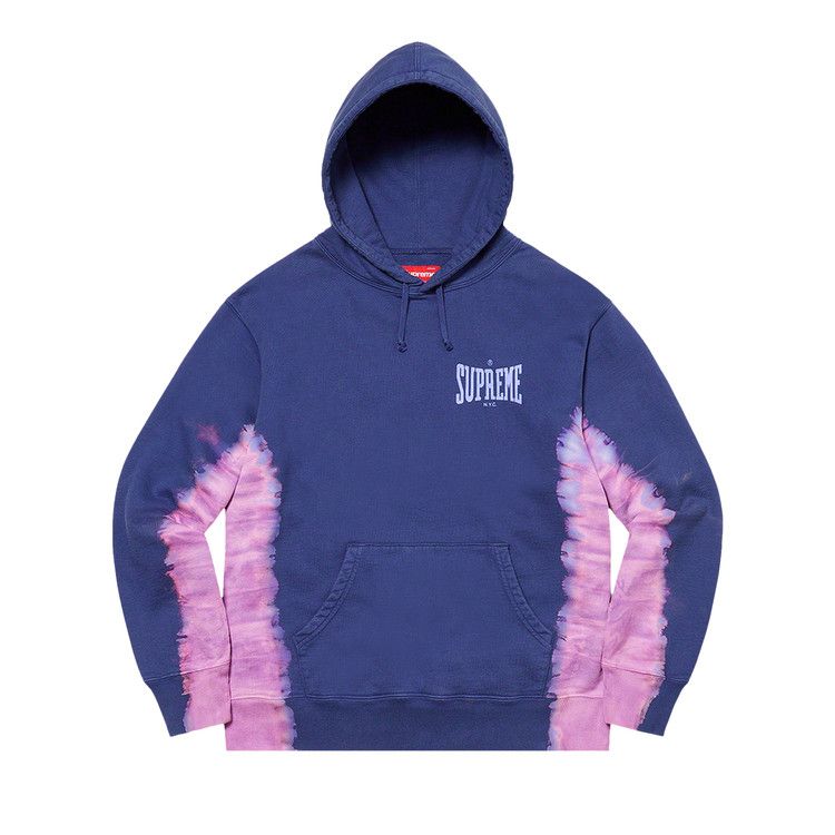 Supreme Bleached Hooded Sweatshirt 'Dark Royal'