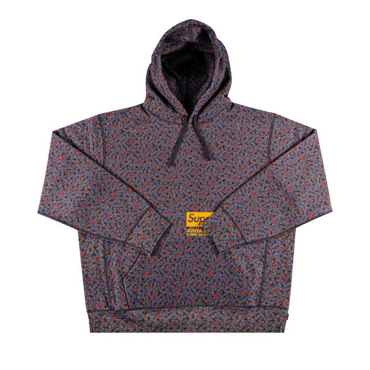 Supreme x Junya Watanabe x Comme des Garçons MAN Hooded Sweatshirt 'Black Flowers'