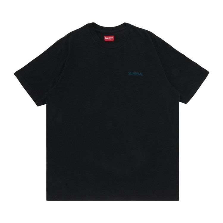 Supreme Washed Capital Short-Sleeve Top 'Black'