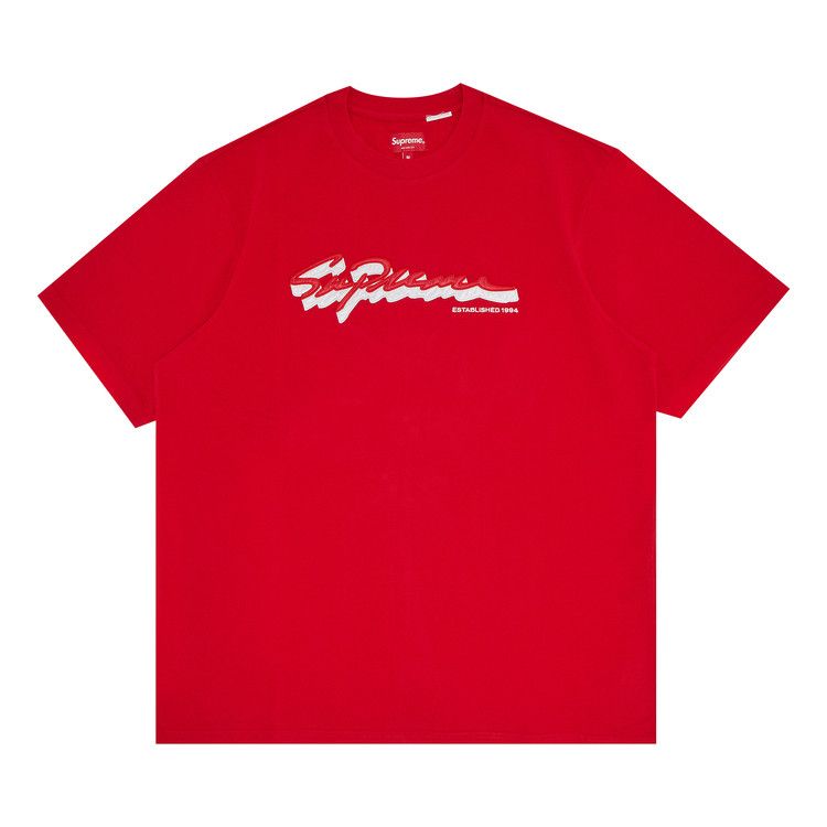 Supreme Shadow Script Short-Sleeve Top 'Red'
