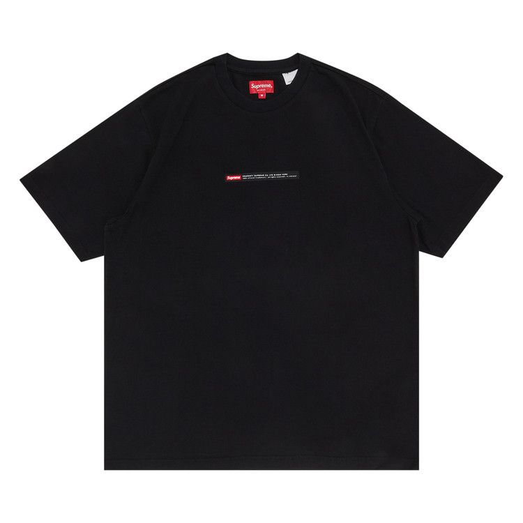 Supreme Property Label Short-Sleeve Top 'Black'