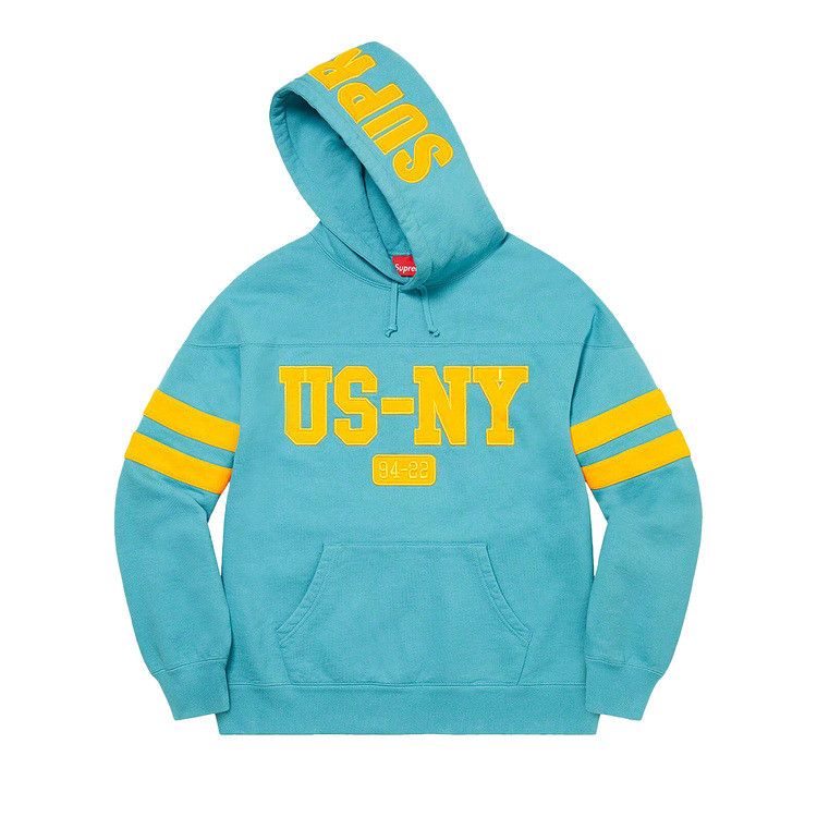 Supreme US-NY Hooded Sweatshirt 'Light Aqua'