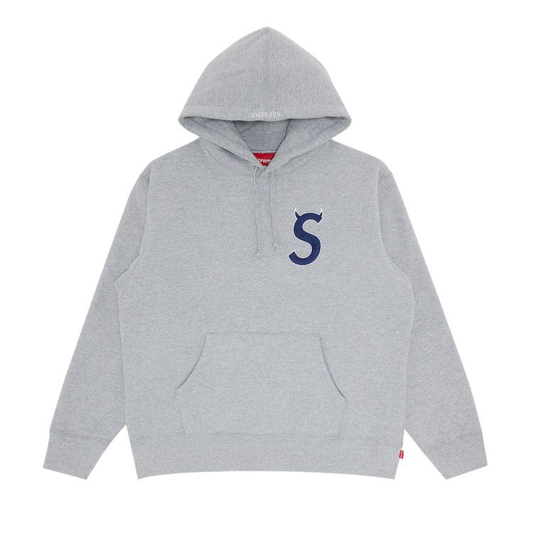 Supreme S Logo Hooded Sweatshirt 'Heather Grey'