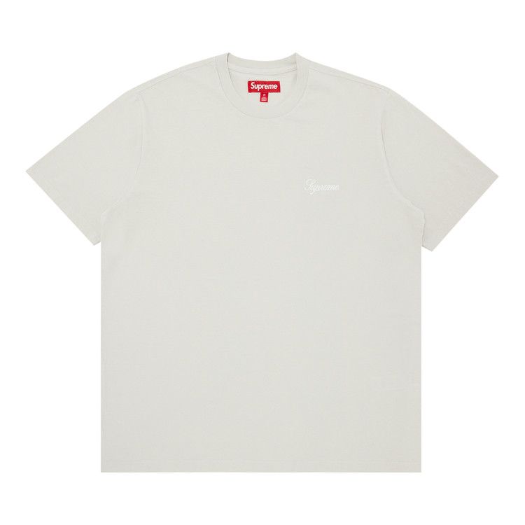 Supreme Washed Script Short-Sleeve Top 'Grey'