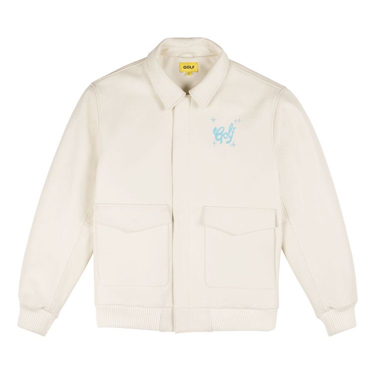 GOLF WANG Airbrush Heart Bomber Jacket 'Ivory'